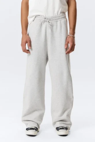 Pantalones de chándal holgados Astro de rizo – Gris claro empolvado