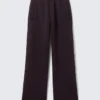 Pantalones de chándal holgados con estampados – Morado oscuro – Bordados Pantalones de chándal holgados con estampados – Morado oscuro – Bordados