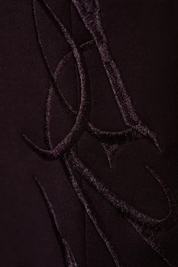 Pantalones de chándal holgados con estampados – Morado oscuro – Bordados Pantalones de chándal holgados con estampados – Morado oscuro – Bordados