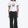 Pantalones de chándal holgados con pliegue delantero – Negro lavado Pantalones de chándal holgados con pliegue delantero – Negro lavado