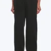 Pantalones de chándal holgados con pliegue delantero – Negro lavado Pantalones de chándal holgados con pliegue delantero – Negro lavado