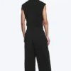 Pantalones de chándal holgados con pliegues – Negro oscuro Pantalones de chándal holgados con pliegues – Negro oscuro