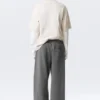 Pantalones de chándal holgados de algodón grueso – Gris oscuro lavado Pantalones de chándal holgados de algodón grueso – Gris oscuro lavado