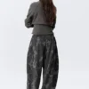 Pantalones de chándal holgados de felpa de algodón estampados – Gris oscuro – Camuflaje Pantalones de chándal holgados de felpa de algodón estampados – Gris oscuro – Camuflaje
