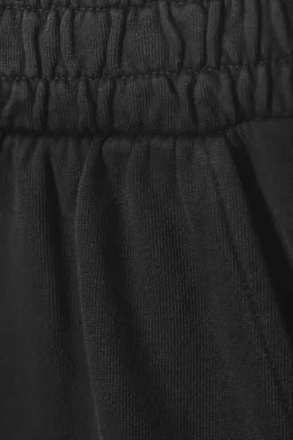 Pantalones de chándal holgados de felpa recta – Gris oscuro lavado