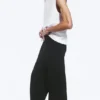 Pantalones de chándal holgados de neopreno – Negro Pantalones de chándal holgados de neopreno – Negro
