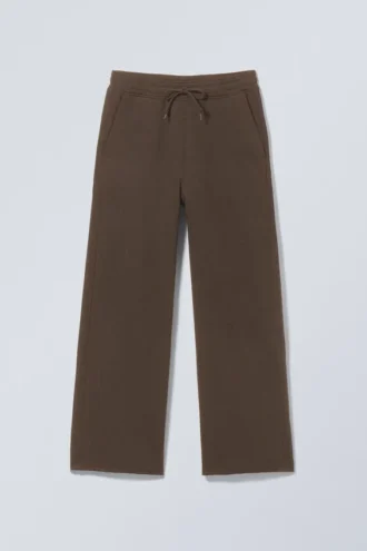 Pantalones de chándal holgados de rizo Astro – Marrón oscuro