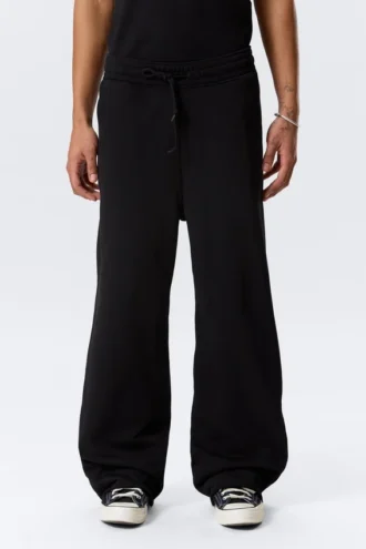 Pantalones de chándal holgados de rizo Astro – Negro