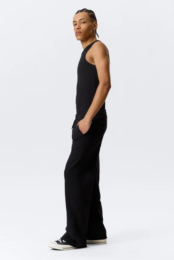 Pantalones de chándal holgados de rizo Astro – Negro Pantalones de chándal holgados de rizo Astro – Negro