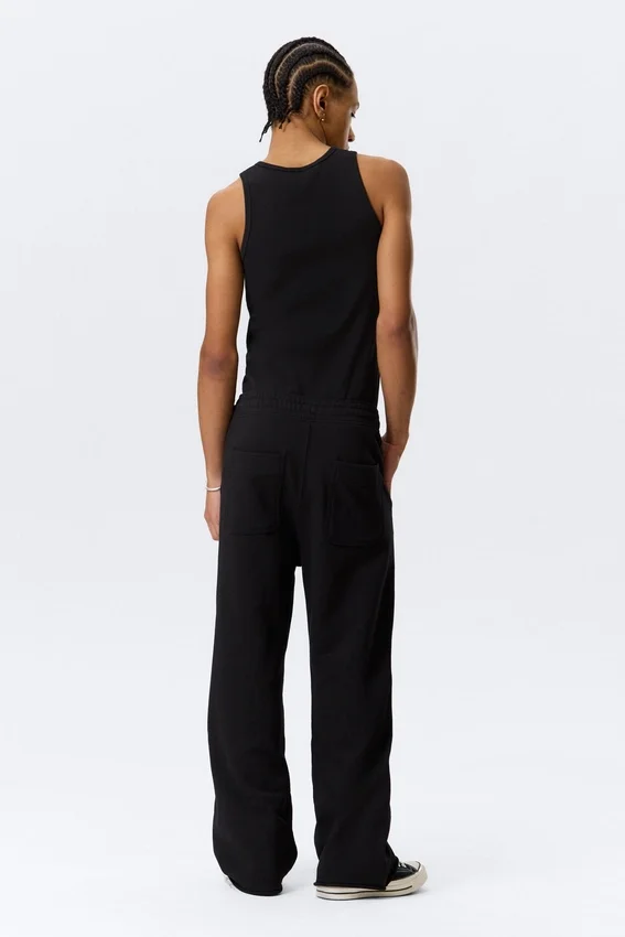 Pantalones de chándal holgados de rizo Astro – Negro Pantalones de chándal holgados de rizo Astro – Negro