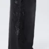 Pantalones de chándal holgados de talle medio con estampados y tachuelas – Negro con tachuelas Pantalones de chándal holgados de talle medio con estampados y tachuelas – Negro con tachuelas