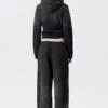 Pantalones de chándal holgados de talle medio con estampados y tachuelas – Negro con tachuelas Pantalones de chándal holgados de talle medio con estampados y tachuelas – Negro con tachuelas