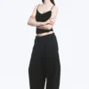 Pantalones de chándal holgados de tejido grueso – Azul oscuro Pantalones de chándal holgados de tejido grueso – Azul oscuro