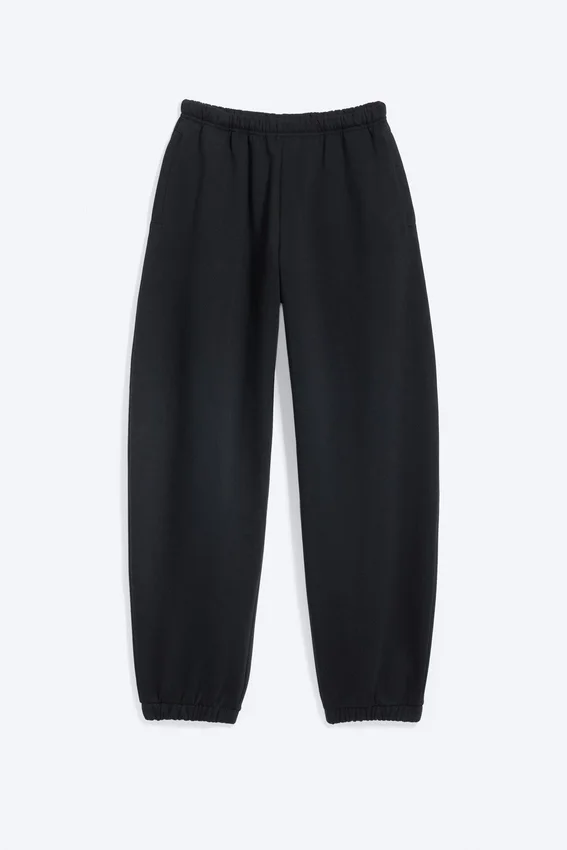 Pantalones de chándal holgados de tejido grueso – Azul oscuro Pantalones de chándal holgados de tejido grueso – Azul oscuro