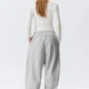 Pantalones de chándal holgados de tejido grueso – Gris jaspeado Pantalones de chándal holgados de tejido grueso – Gris jaspeado
