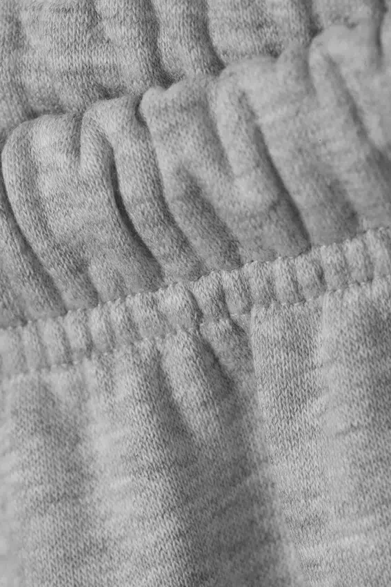 Pantalones de chándal holgados de tejido grueso – Gris jaspeado Pantalones de chándal holgados de tejido grueso – Gris jaspeado
