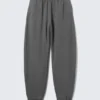 Pantalones de chándal holgados de tejido grueso – Negro lavado Pantalones de chándal holgados de tejido grueso – Negro lavado