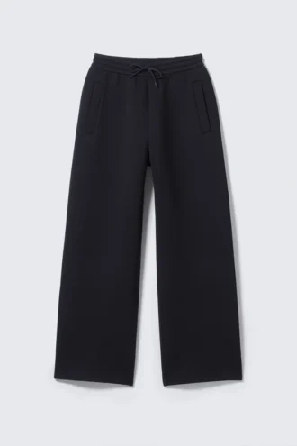 Pantalones de chándal holgados de tejido scuba – Azul marino oscuro