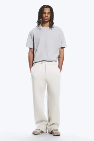 Pantalones de chándal holgados de tejido scuba – Light Dusty Mole