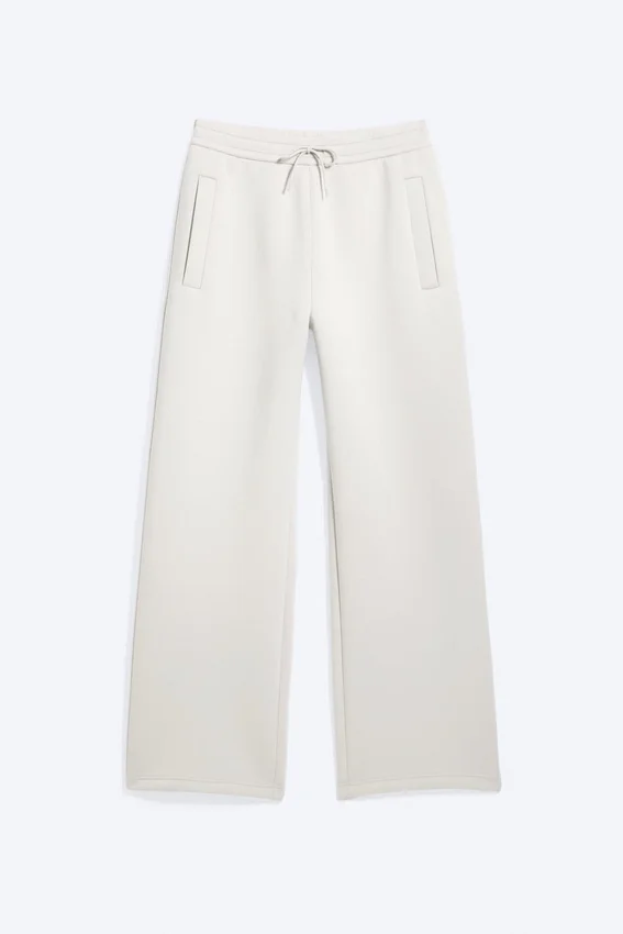 Pantalones de chándal holgados de tejido scuba – Light Dusty Mole Pantalones de chándal holgados de tejido scuba – Light Dusty Mole
