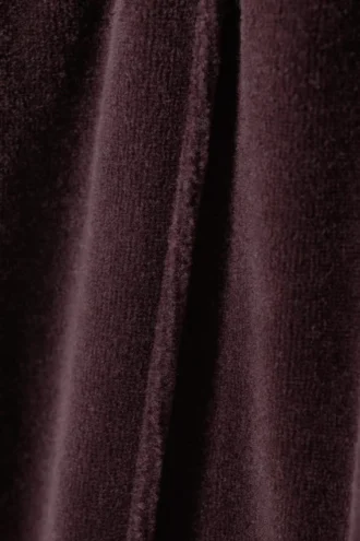 Pantalones de chándal holgados de terciopelo lavado – Morado oscuro lavado