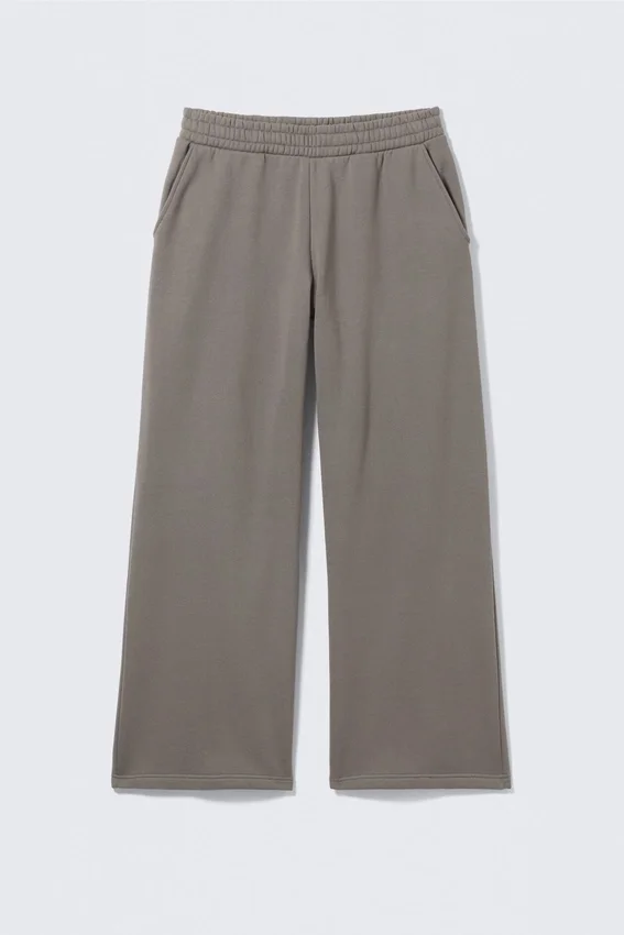 Pantalones de chándal holgados, largos y de peso grueso – Gris Pantalones de chándal holgados, largos y de peso grueso – Gris