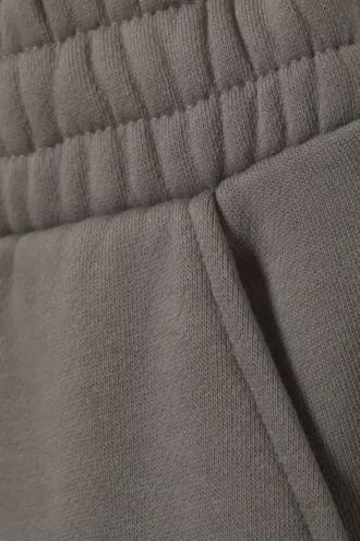 Pantalones de chándal holgados, largos y de peso grueso – Gris