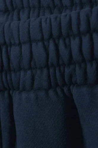 Pantalones de chándal holgados, largos y de tejido grueso – Azul marino