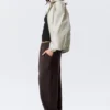 Pantalones de chándal holgados, largos y de tejido grueso – Marrón oscuro Pantalones de chándal holgados, largos y de tejido grueso – Marrón oscuro