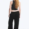 Pantalones de chándal holgados, largos y de tejido grueso – Negro Pantalones de chándal holgados, largos y de tejido grueso – Negro