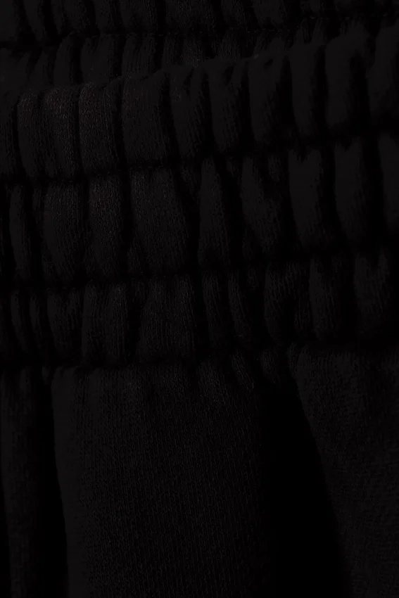 Pantalones de chándal holgados, largos y de tejido grueso – Negro Pantalones de chándal holgados, largos y de tejido grueso – Negro
