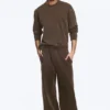 Pantalones de chándal holgados – Marrón oscuro Pantalones de chándal holgados – Marrón oscuro