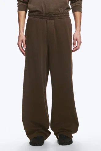 Pantalones de chándal holgados – Marrón oscuro