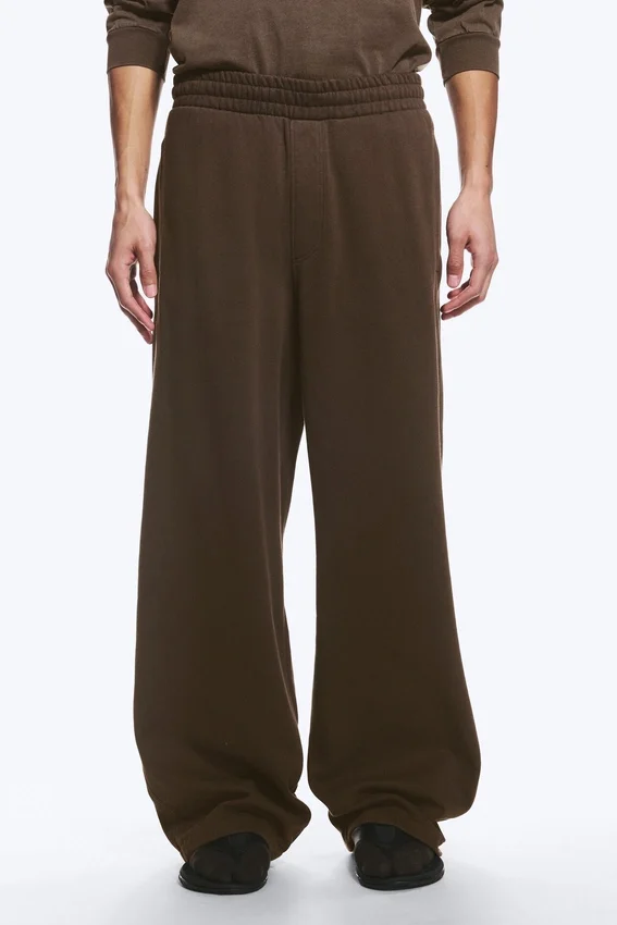Pantalones de chándal holgados – Marrón oscuro Pantalones de chándal holgados – Marrón oscuro