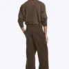 Pantalones de chándal holgados – Marrón oscuro Pantalones de chándal holgados – Marrón oscuro