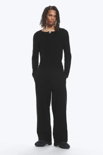 Pantalones de chándal holgados – Negro