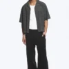 Pantalones de chándal rectos y holgados – Negro Pantalones de chándal rectos y holgados – Negro