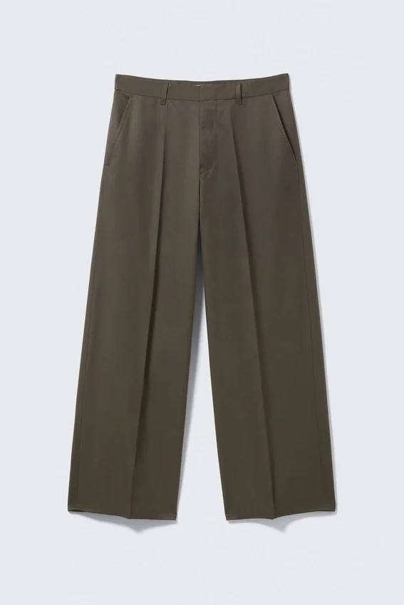 Pantalones de corte holgado – Gris oscuro Pantalones de corte holgado – Gris oscuro