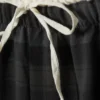 Pantalones de corte recto con cordón – Gris oscuro Pantalones de corte recto con cordón – Gris oscuro