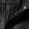 Pantalones de cuero de talle bajo y pierna ancha – Negro Pantalones de cuero de talle bajo y pierna ancha – Negro