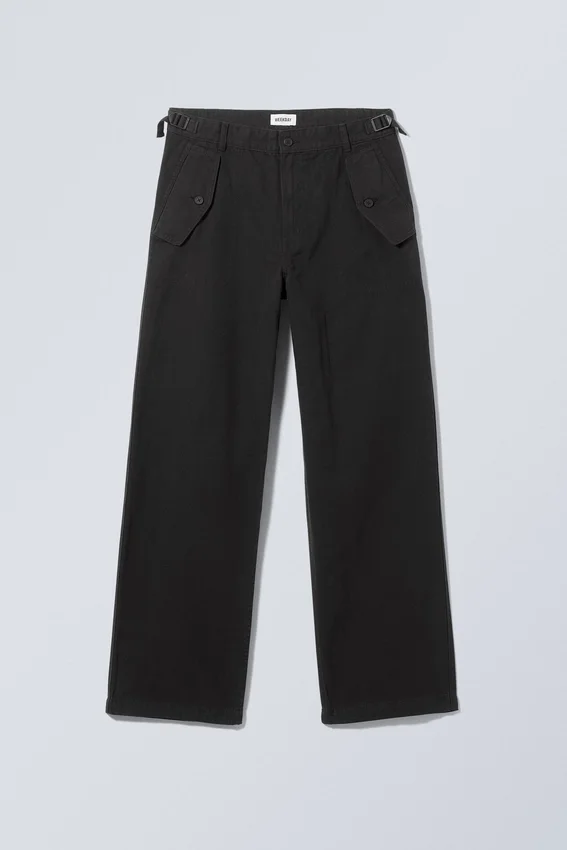 Pantalones de estilo workwear holgados Frej – Negro Pantalones de estilo workwear holgados Frej – Negro