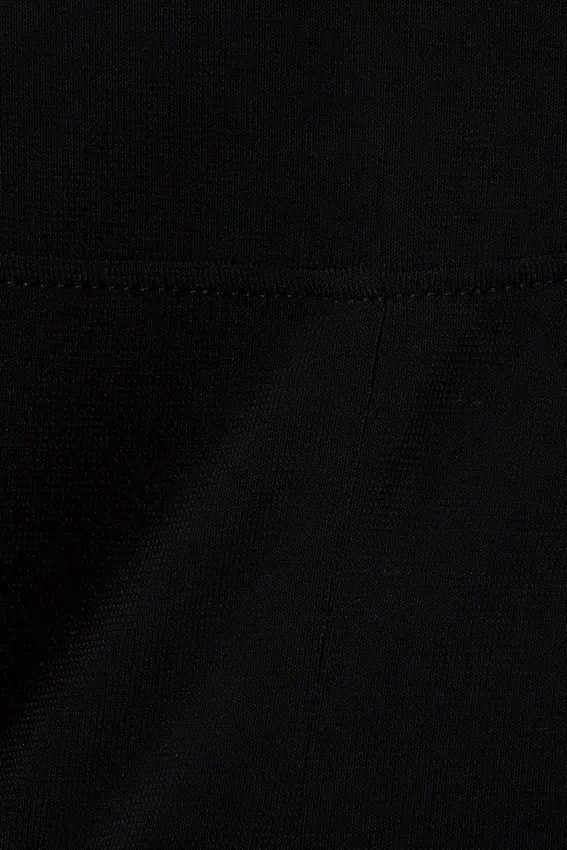 Pantalones de jersey de talle bajo y corte acampanado – Negro Pantalones de jersey de talle bajo y corte acampanado – Negro
