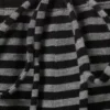 Pantalones de lyocell de pierna ancha sin cremallera – Rayas negras y grises Pantalones de lyocell de pierna ancha sin cremallera – Rayas negras y grises