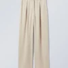 Pantalones de mezcla de lino Lilah – Beige claro Pantalones de mezcla de lino Lilah – Beige claro