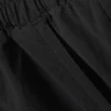 Pantalones de nailon de talle medio y corte holgado – Negro Pantalones de nailon de talle medio y corte holgado – Negro
