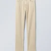 Pantalones de pana lavado «Space» – Blanco roto