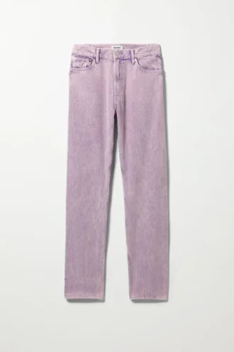 Pantalones de pana lavado «Space» – Lila
