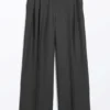 Pantalones de pierna ancha – Gris oscuro Pantalones de pierna ancha – Gris oscuro