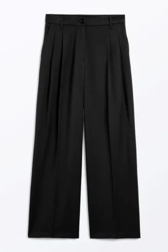Pantalones de pierna ancha – Negro