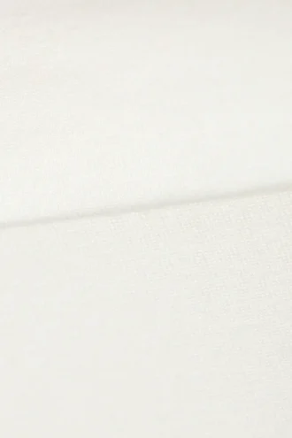 Pantalones de pijama acampanados de talle bajo – Blanco